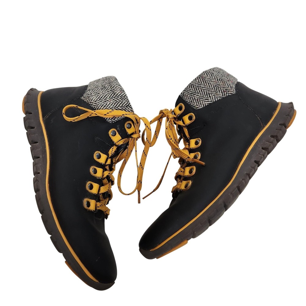 COLE HAAN‎ Boots Womens 6.5 Black Waterproof Grand.OS Hiker Lace Up Shoes
